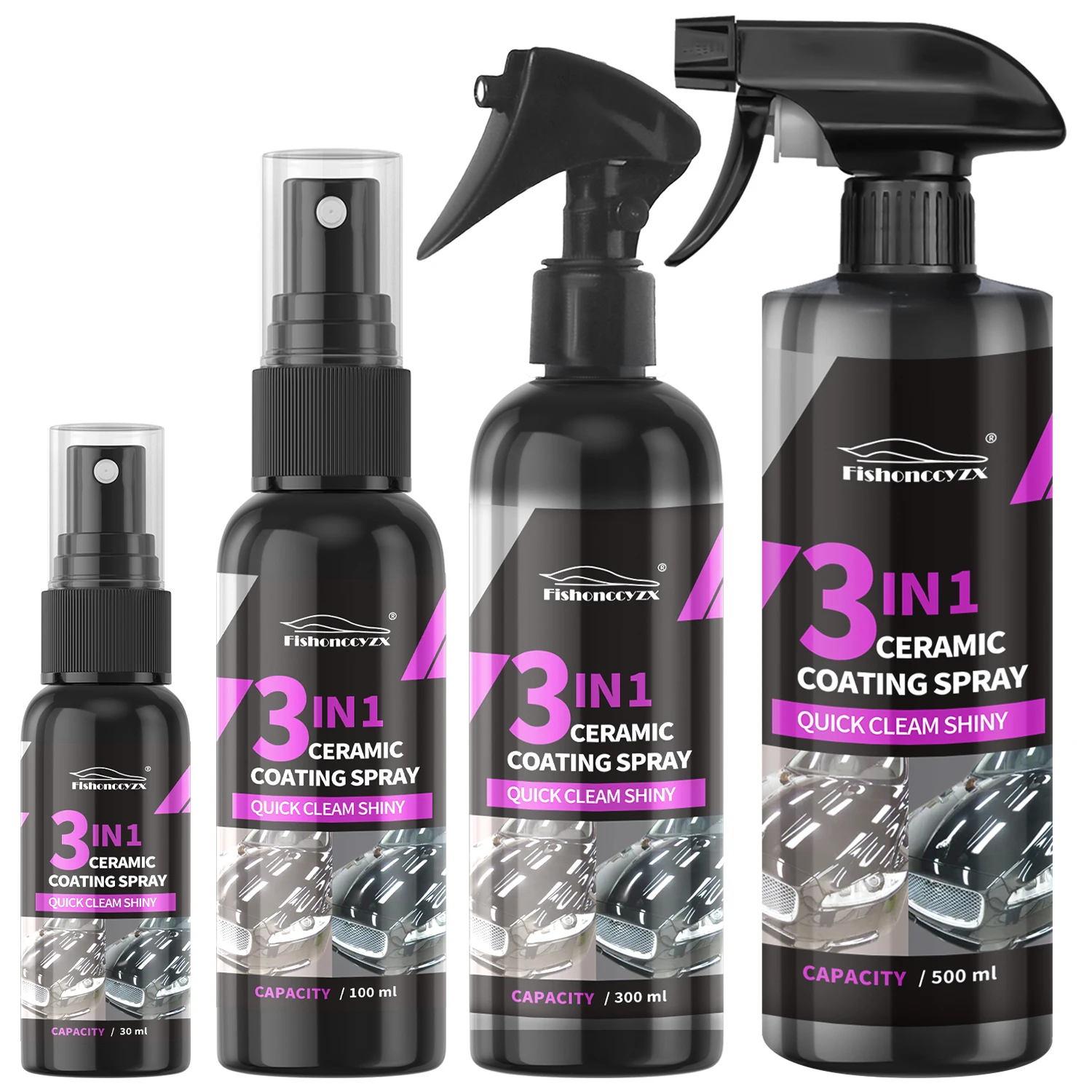 Car Wax Ceramic Coating - 3 в 1, автомобильное керамическое жидкое